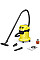 Пылесос профессиональный Karcher WD 3 P V-17/4/20 1000Вт розетка 220В контейнер 17л 4.86кг