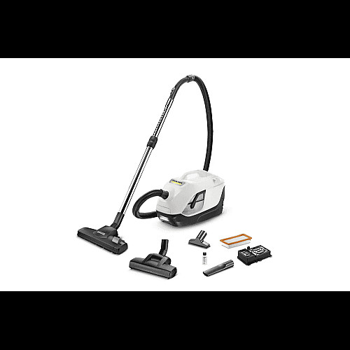 Пылесос Karcher моющий DS 6 Plus, 650Вт, пыль -0.6л, вода -2 л, НЕРА, белый