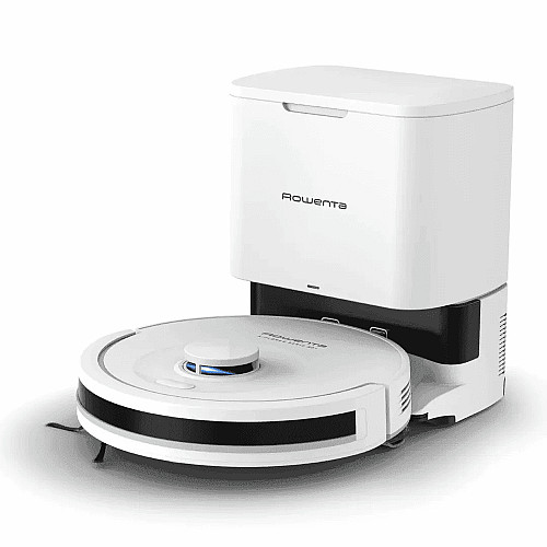 Робот-пылесос Rowenta моющий X-PLORER Serie 90+, 6000ПаВт, h=9.7см, 0.26л, конт пыль -0.29л, автон. работа до 270мин, белый