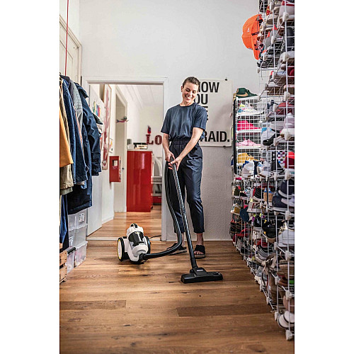 Пылесос Karcher контейнерный VC 3 Plus Premium, 1600Вт, пыль -0.9л, вес-4.4кг, HEPA 13, белый
