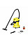 Пылесос профессиональный Karcher WD 3 V-17/4/20 1000Вт контейнер 17л 4.53кг
