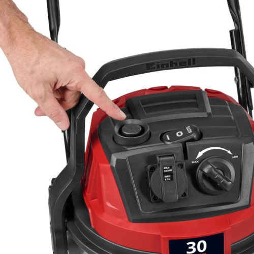 Пилосос професійний Einhell TE-VC 3080 SACL 1150Вт 220мбар контейнер 30л 230В/2000Вт вологе/сухе прибирання 8.35кг