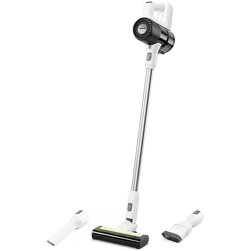 Пылесос Karcher беспроводной KVA 2, конт пыль -0.6л, автон. работа до 40мин, вес-2.06кг, белый