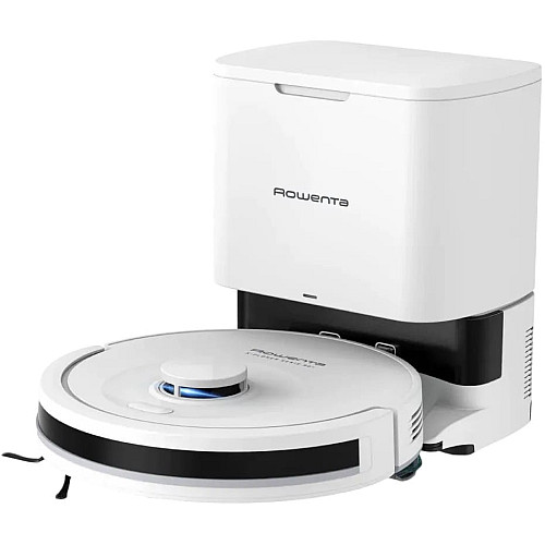Робот-пылесос Rowenta моющий X-PLORER Serie 90+, 6000ПаВт, h=9.7см, 0.26л, конт пыль -0.29л, автон. работа до 270мин, белый