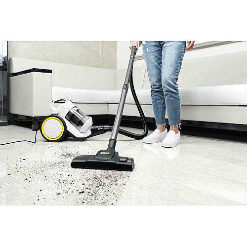 Пылесос Karcher контейнерный VC 3 Plus Premium, 1600Вт, пыль -0.9л, вес-4.4кг, HEPA 13, белый