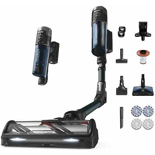 Пылесос Rowenta беспроводной X-Force Flex 13.60, 200Вт, конт пыль -0.65л, автон. работа до 60мин, НЕРА, подсветка, гибкая насадка, синий