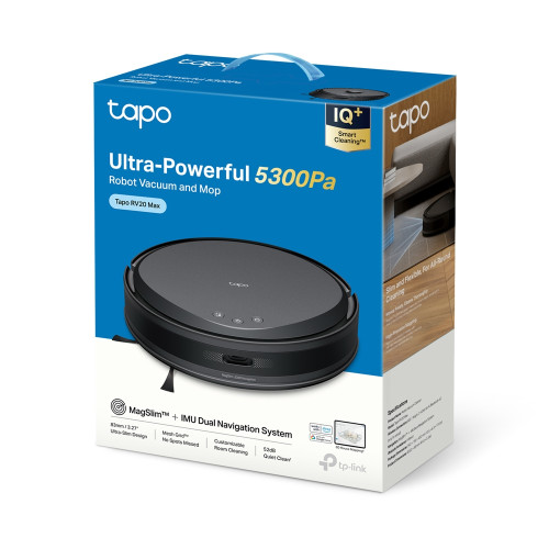 Робот-пилосмок TP-LINK TAPO RV 20 MAX LIDAR з підтримкою вологого прибирання