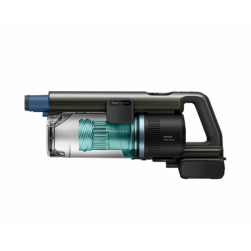Пылесос Philips беспроводной Complete Series 8000, влажная уборка, пыль -0.6л, автон. работа до 80мин, черно-голубой