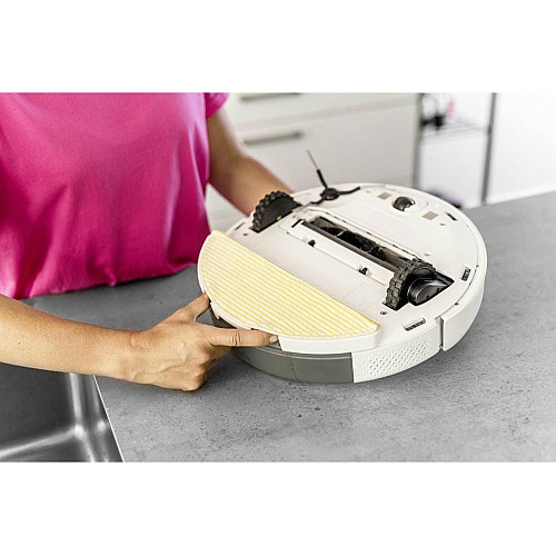 Робот-пылесос Karcher RCV 5, h=9.7см, влажная уборка, контр пыль -0.330л, вода -0.240л, автон. работа до 120мин, белый