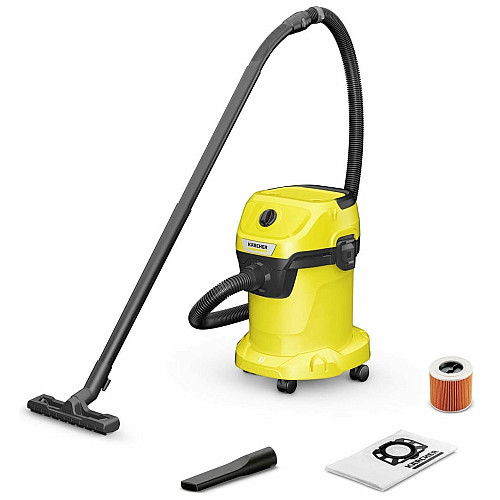 Пылесос профессиональный Karcher WD 3 V-17/4/20 1000Вт контейнер 17л 4.53кг