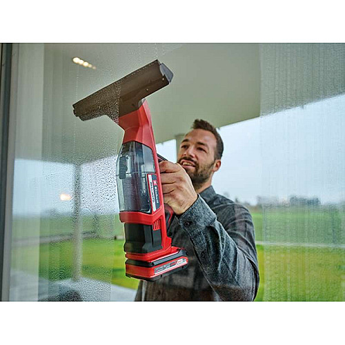 Пилосос акумуляторний Einhell BRILLIANTO віконний 18В 280мм 0.1л з розпилювачем 0.74кг без АКБ та ЗП