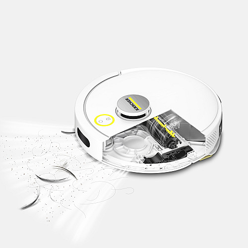 Робот-пилосос karcher RVC 3 Comfort, h=0.97см, вологе прибирання, конт пил -0.24л, вода -0.28л, автон. робота до 130хв, Bluetooth зарядна станція , білий