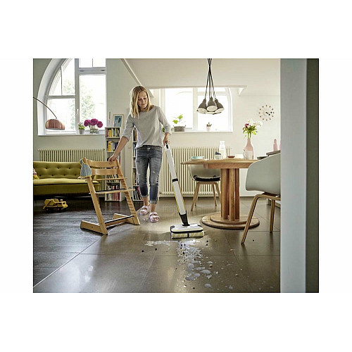 Підлогомийна машина Karcher FC 7 Cordless, вода -0.4л, автон. робота до 45хв, вага-4.3кг, срібний