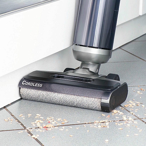 Пылесос Thomas беспроводной AQUA FLOORCLEANER CORDLESS, 150Вт, конт пыль -0,75л, автон. работа до 35мин, вес-4кг, НЕРА, голубой