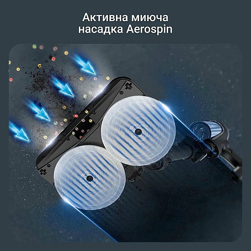 Пылесос Rowenta беспроводной X-Force Flex 14.80 Animal Aqua, 240Вт, влажная уборка, контр пыль -0.65л, автон. работа до 90мин, HEF system 99,9%, черно-синий