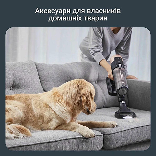 Пылесос Rowenta беспроводной X-Force Flex 14.80 Auto Animal, 240Вт, конт пыль -0.65л, автон. работа до 90мин, HEF system 99,9%, черно-золотой