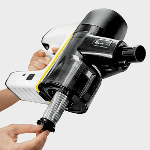 Пылесос Karcher беспроводной VC 7 Cordless yourMax, 350Вт, конт пыль -0.8л, автон. работа до 60мин, вес-2.57кг, HEPA 12, белый