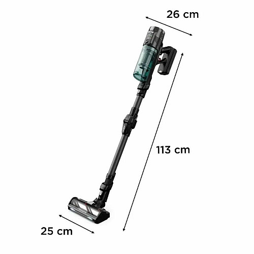 Пылесос Rowenta беспроводной X-Force Flex 12.60 Neo, 320Вт, конт пыль -0.9л, автон. работа до 60мин, вес-2.5кг, НЕРА, черно-синий