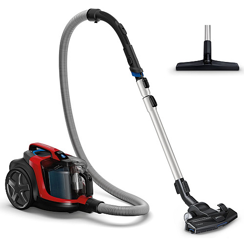 Пилосос Philips контейнерний PowerPro Expert, 900Вт, конт пил -2л, НЕРА, чорно-червоний