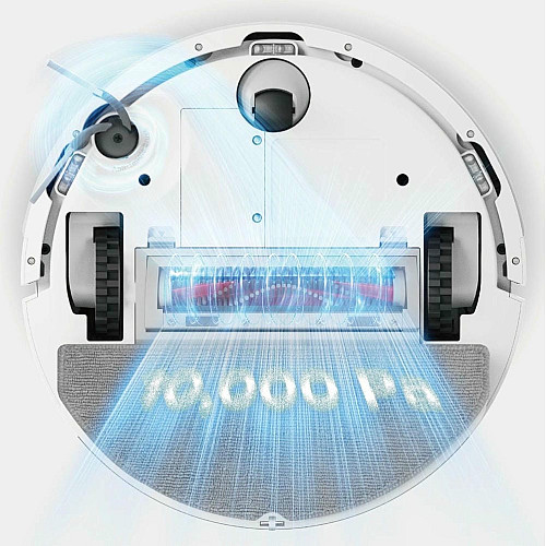 Робот-пылесос Roborock Q7 TF, h=9.9см, влажная уборка, конт пыль -0.4л, автон. работа до 150мин, Wi-Fi, белый