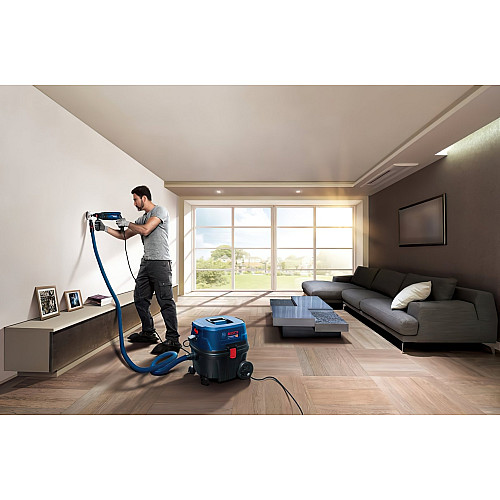 Пилосос професійний Bosch Professional GAS 12-25 PL 1350Вт 200мБар контейнер 25л НЕРА Н13 9кг