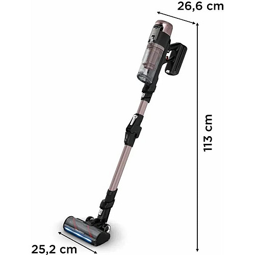 Пылесос Rowenta беспроводной X-Force Flex 16.60 Aqua Animal, 315Вт, влажная уборка, конт пыль -0.65л, автон. работа до 120мин, HEF system 99,9%, черно-бронзовый