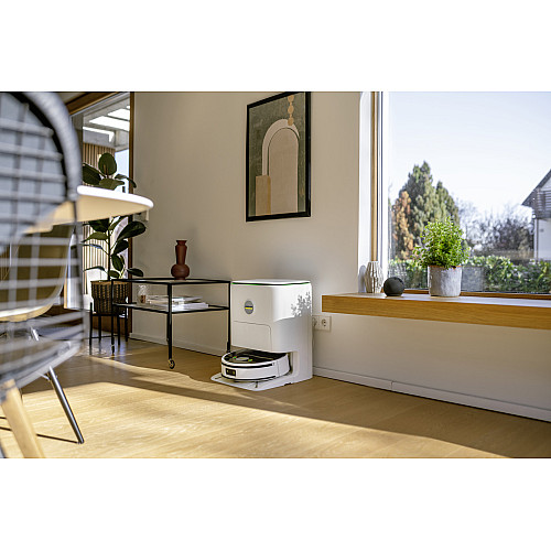 Робот-пилосос karcher RVF 7 Comfort, вологе прибирання, конт пил -0.25л, вода -0.30л, Bluetooth зарядна станція, білий