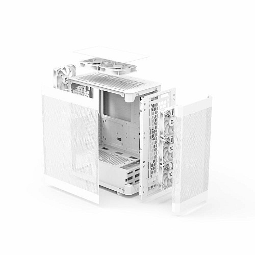 Компьютер персональный 2E Decimal AMD R5-5500, 16Gb, F512GB, NVD3050-6, A520, I4WHITE, 500W, Win11, белый