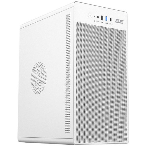 Комп'ютер персональний 2E Rational Intel i3-12100, 8Gb, F128GB+500GB, UMA, H610, 2E-V285W-400, Win11H+M365P1yr, білий