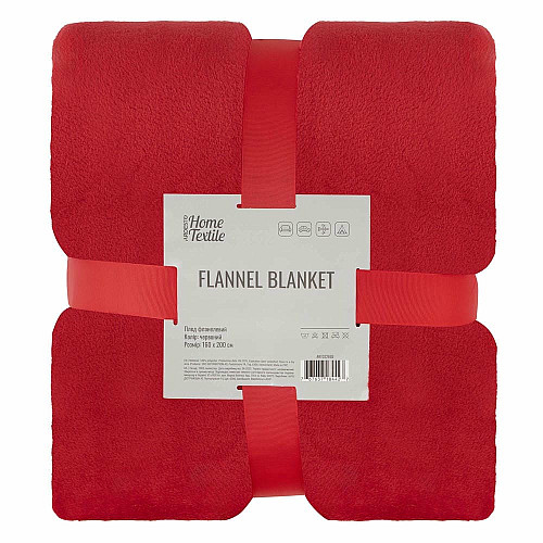 Плед ARDESTO Flannel 160х200см, 100% поліестер, червоний