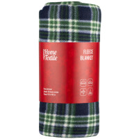 Плед ARDESTO Fleece 130x160см, 100% поліестер, клітинка, зелений