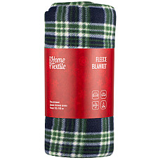 Плед ARDESTO Fleece 130x160см, 100% поліестер, клітинка, зелений