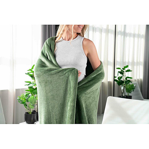 Плед ARDESTO Flannel, 160х200см, 100% полиэстер, зеленый