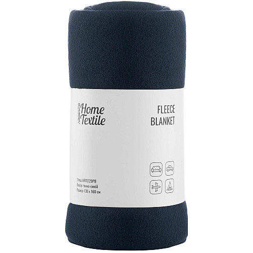 Плед ARDESTO Fleece 130x160см, 100% поліестер, синій темний