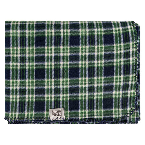 Плед ARDESTO Fleece 130x160см, 100% поліестер, клітинка, зелений