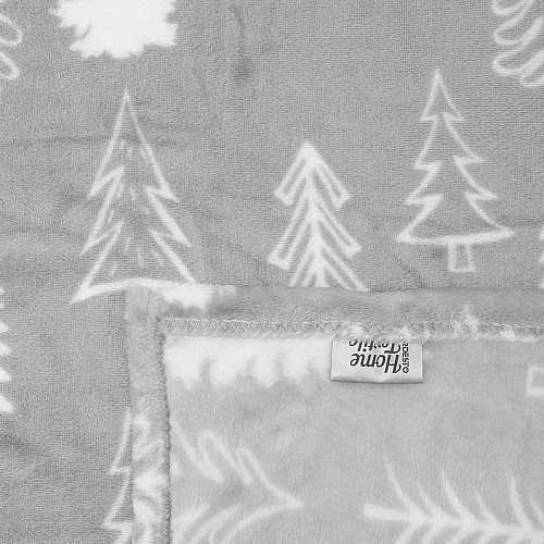 Плед ARDESTO Flannel, 160х200см, 100% полиэстер, елки.