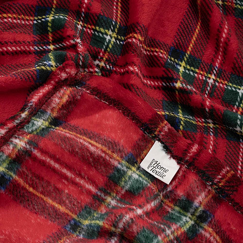 Плед ARDESTO Christmas Flannel 160х200см, 100% поліестер, клітинка, червоний