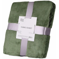 Плед ARDESTO Flannel, 160х200см, 100% поліестер, зелений