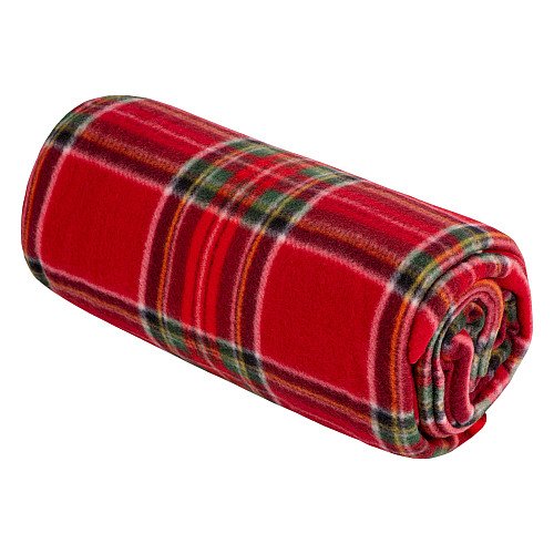 Плед ARDESTO Fleece 130x160см, 100% поліестер, клітинка, червоний
