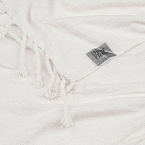 Плед ARDESTO Chenille 140х190см, 100% поліестер, айворі