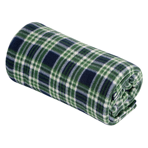 Плед ARDESTO Fleece 130x160см, 100% поліестер, клітинка, зелений