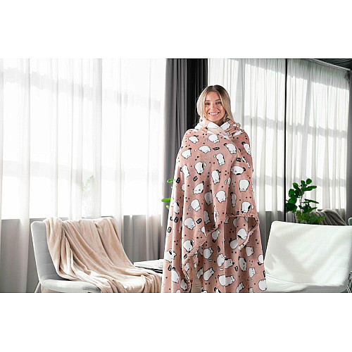 Плед ARDESTO Flannel, 160х200см, 100% полиэстер, котики.