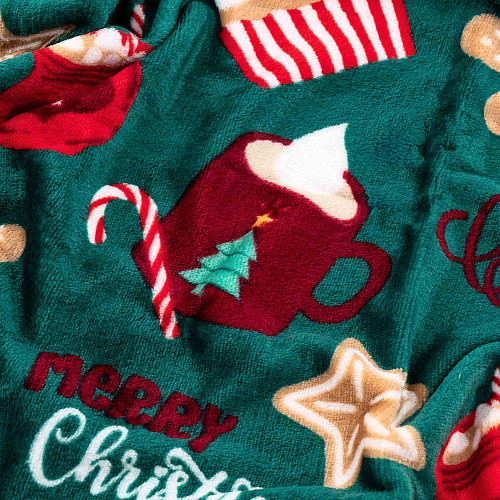 Плед ARDESTO Christmas Flannel 160х200см, 100% поліестер, різдвяні смаколики