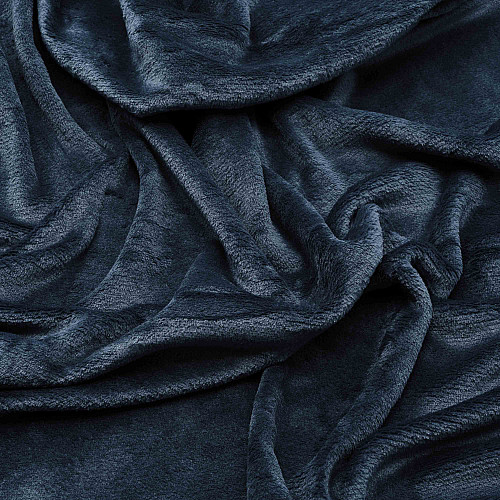 Плед ARDESTO Flannel 200х220см, 100% поліестер, синій темний