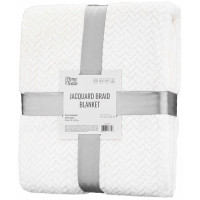 Плед ARDESTO Jacquard Braid 160х200см, 100% полиэстер, айвори.