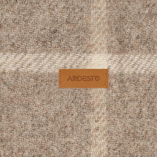 Плед ARDESTO Leonardo Alpina, 140x200см, 100% вовна, бежевий
