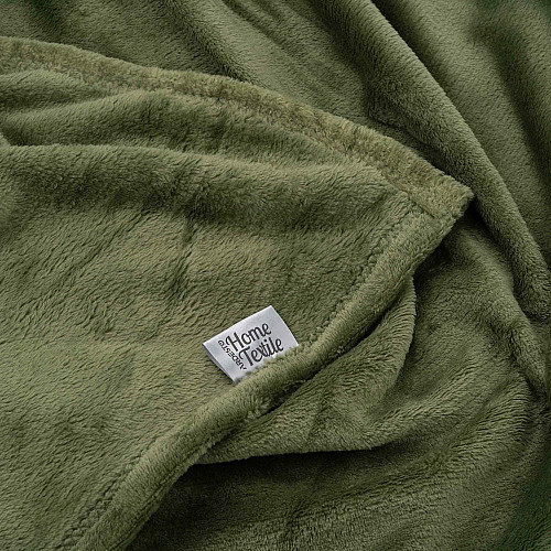 Плед ARDESTO Flannel, 200x220см, 100% полиэстер, зеленый