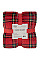Плед ARDESTO Christmas Flannel 160х200см, 100% поліестер, клітинка, червоний