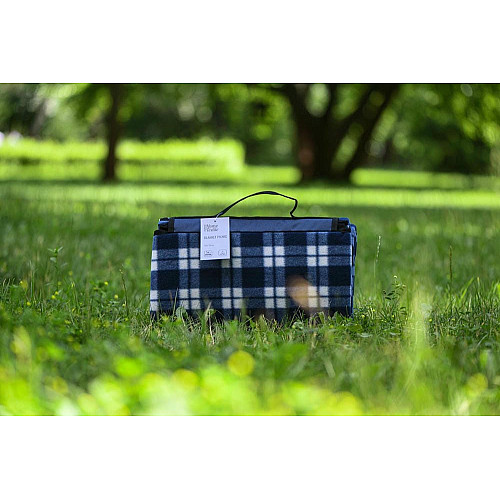 Плед ARDESTO Picnic 130х170см, 100% поліестер, клітинка синій