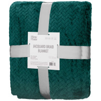 Плед ARDESTO Jacquard Braid 200х220см, 100% полиэстер, изумрудный